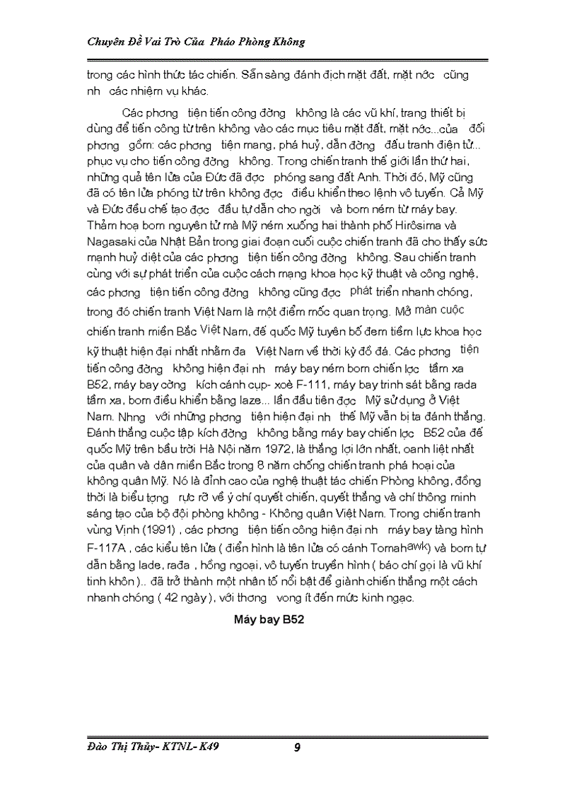 image for page Vai Trò Của Pháo Phòng Không