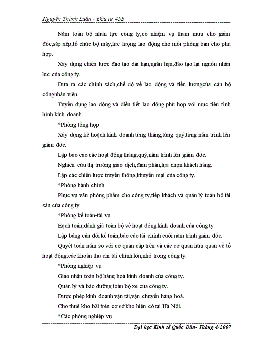 image for page Thực trạng và giải pháp của hoạt động đầu tư phát triển trong công ty XNK Tổng Hợp I