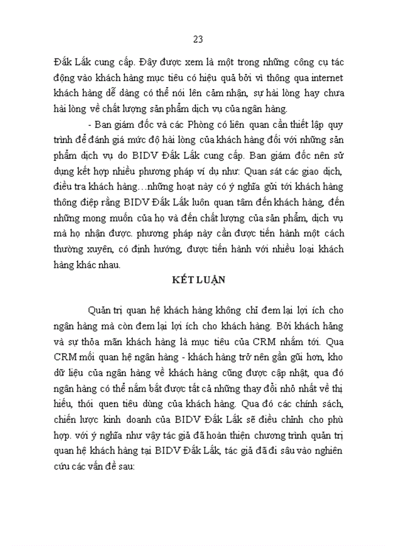 image for page Quản trị quan hệ khách hàng tại ngân hàng đầu tư và phát triển việt nam chi nhánh đắk lắk