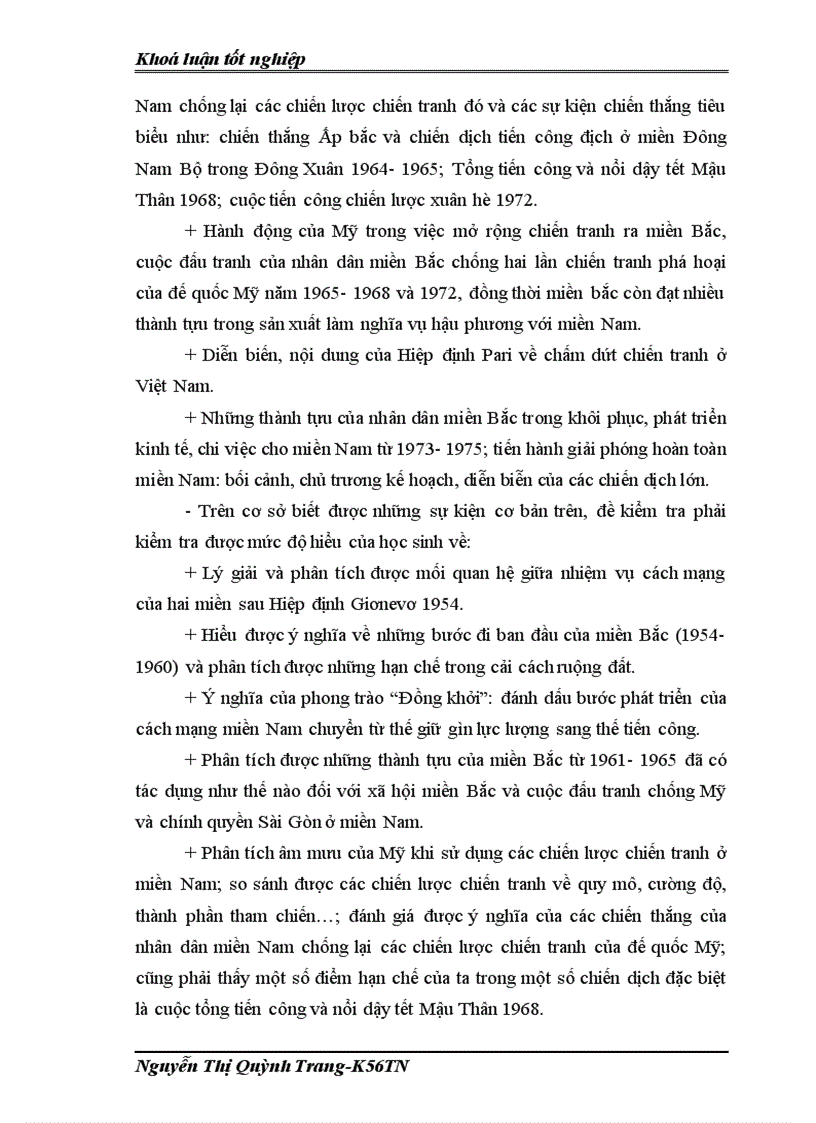 image for page Đổi mới việc kiểm tra đánh giá kết quả học tập lịch sử của học sinh trong dạy học Lịch sử Việt Nam từ năm 1954 đến năm 1975 ở lớp 12 THPT