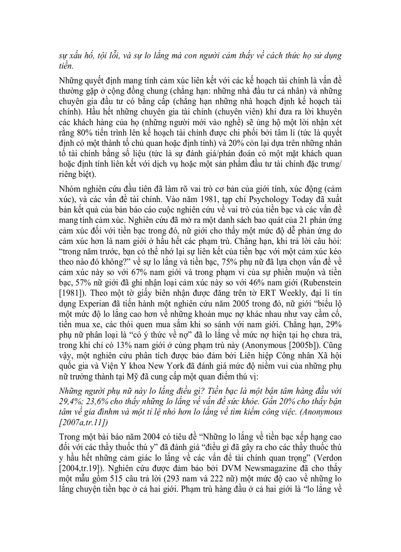 image for page Phụ nữ và tâm lý học tài chính về sự lo lắng