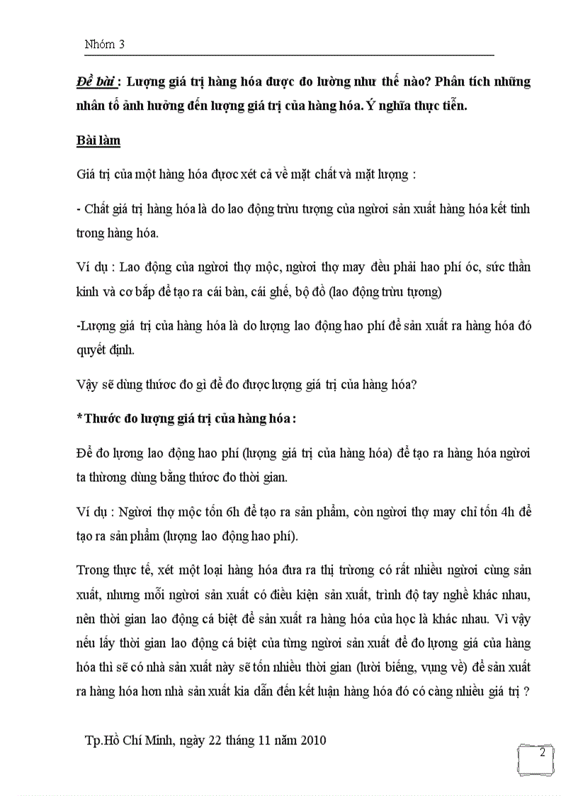 image for page Lượng giá trị hàng hóa được đo lường như thế nào Phân tích những nhân tố ảnh hưởng đến lượng giá trị của hàng hóa Ý nghĩa thực tiễn