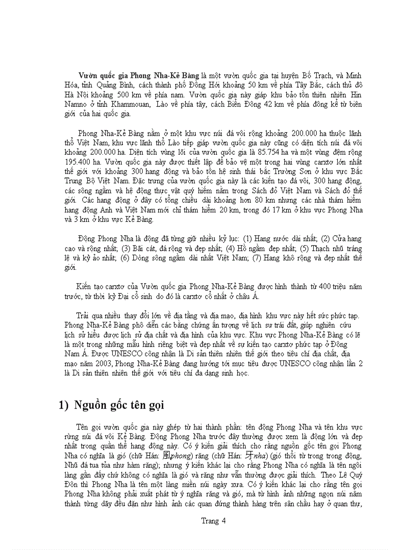 image for page Báo cáo Vườn Quốc Gia Phong Nha Kẻ Bàng