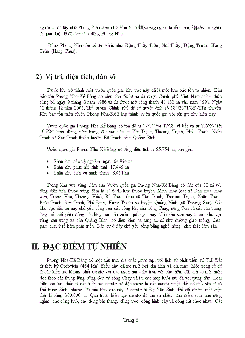 image for page Báo cáo Vườn Quốc Gia Phong Nha Kẻ Bàng