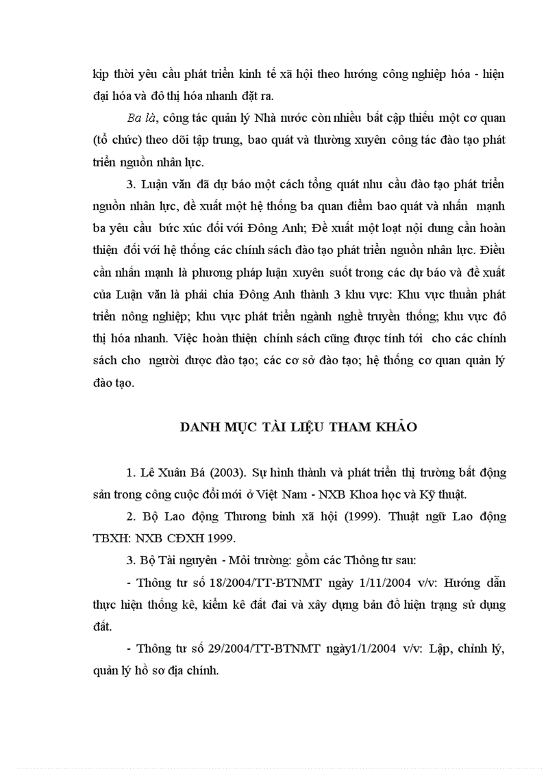 image for page Hoàn thiện chính sách đào tạo phát triển nguồn nhân lực ở Huyện Đông Anh giai đoạn 2006 2010