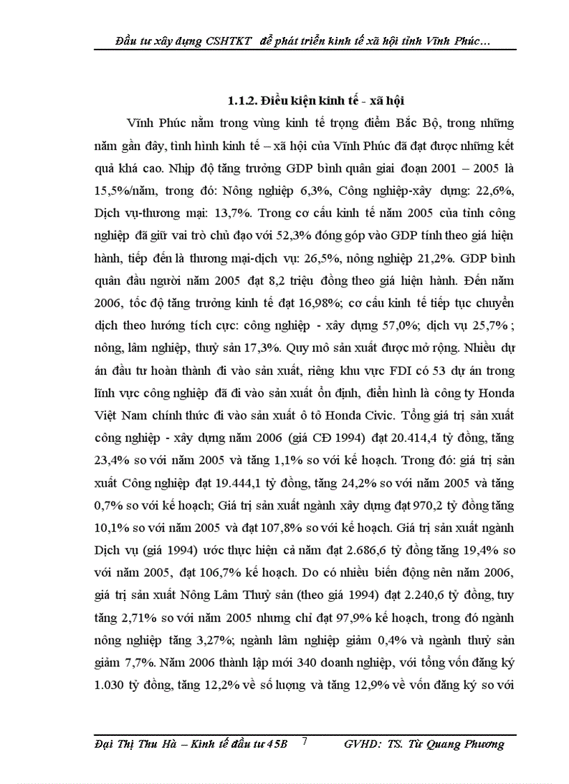 image for page Đầu tư xây dựng cơ sở hạ tầng kỹ thuật để phát triển kinh tế xã hội tỉnh Vĩnh Phúc Thực trạng và giải pháp