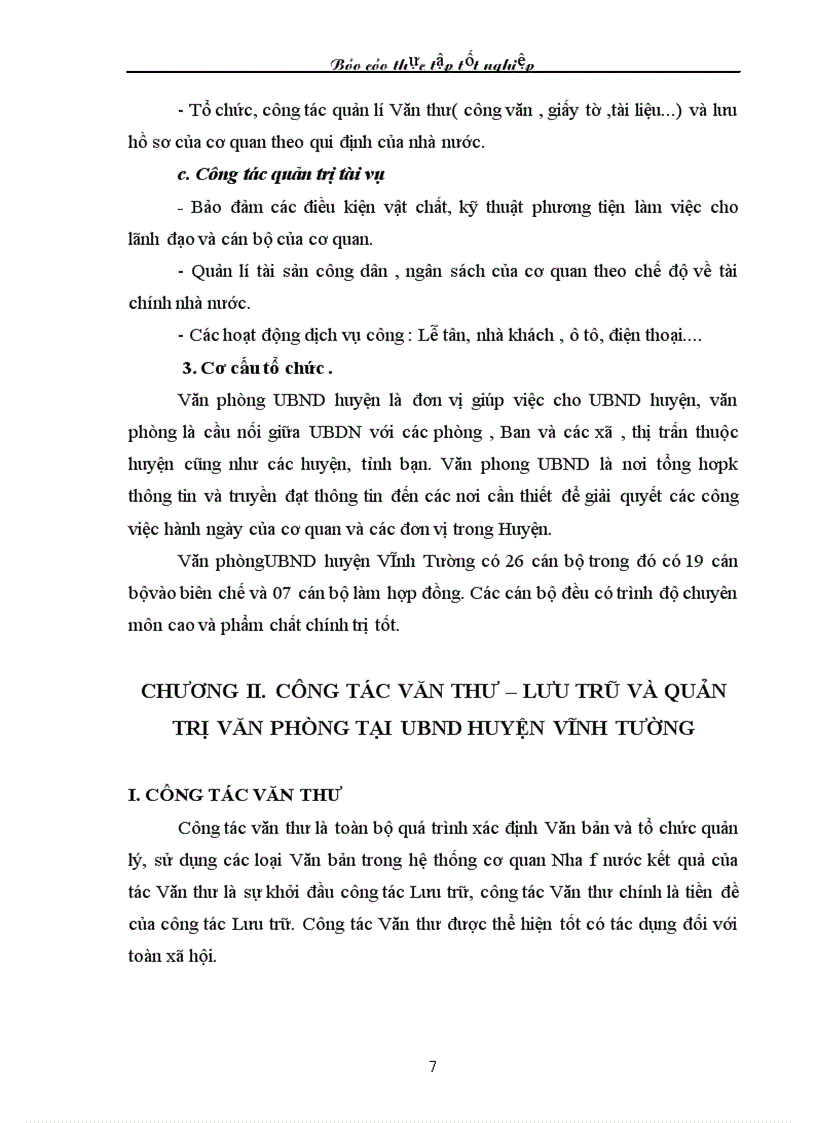 image for page Công tác Văn thư Lưu trữ và quản trị văn phòng của Văn phòng UBND Huyện Vĩnh Tường