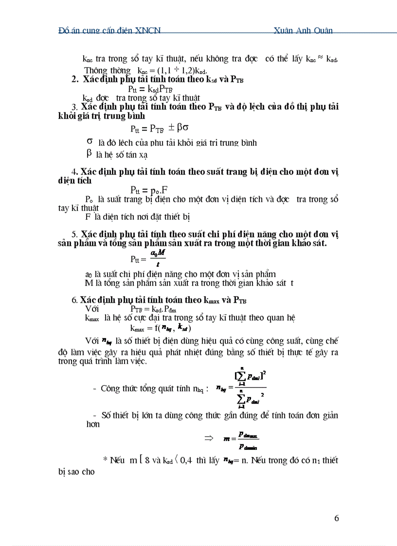 image for page Đồ án cung cấp điện XNCN