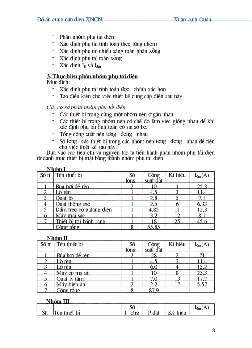 image for page Đồ án cung cấp điện XNCN