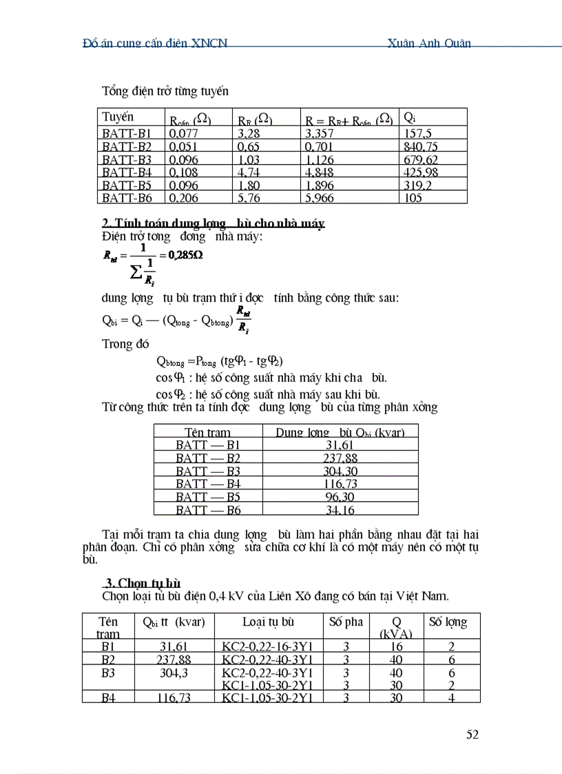 image for page Đồ án cung cấp điện XNCN