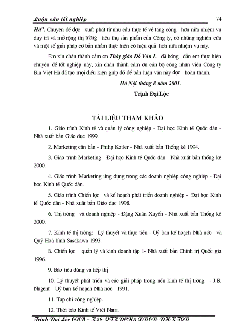 image for page Một số giải pháp cơ bản nhằm duy trì và mở rộng thị trường tiêu thụ sản phẩm của Công ty Bia Việt Hà