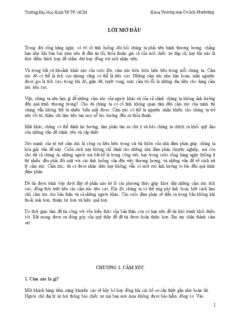 image for page Môn quản trị học Ảnh hưởng của trí tuệ cảm xúc trong đàm phán