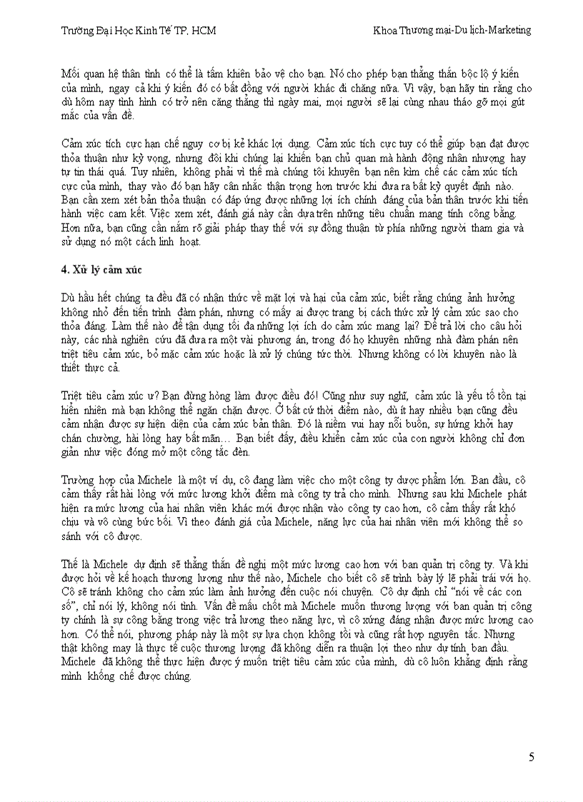 image for page Môn quản trị học Ảnh hưởng của trí tuệ cảm xúc trong đàm phán