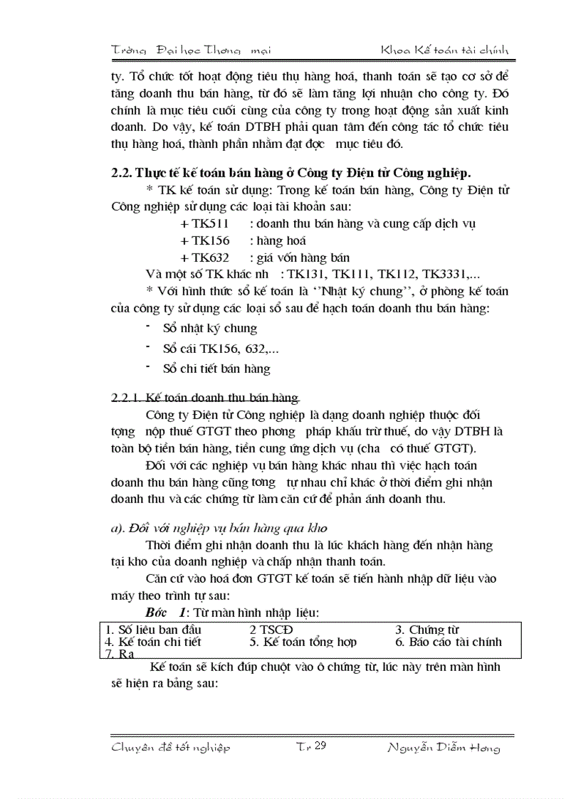 image for page Hoàn thiện kế toán nghiệp vụ bán hàng tại Công ty Điện tử Công nghiệp