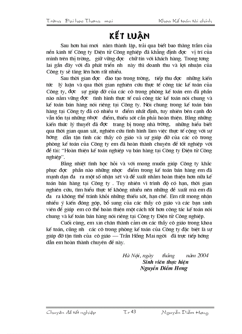 image for page Hoàn thiện kế toán nghiệp vụ bán hàng tại Công ty Điện tử Công nghiệp