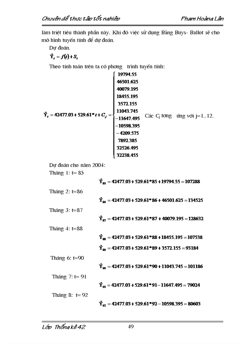 image for page Vận dụng phương pháp dãy số thời gian nghiên cứu biến động lượng khách du lịch đến Hà Nội giai đoạn 1997 2003 và dự đoán cho giai đoạn 2004 2005