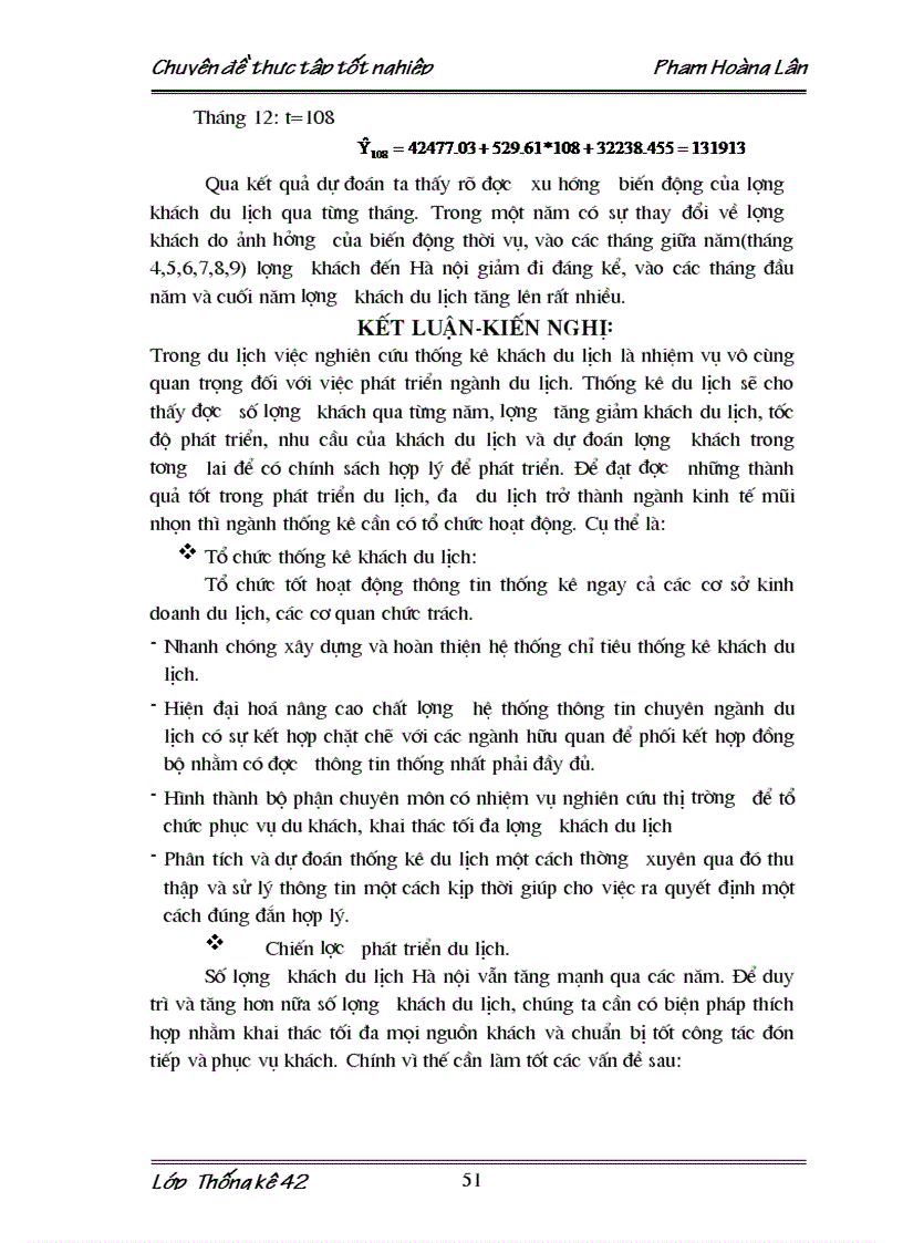 image for page Vận dụng phương pháp dãy số thời gian nghiên cứu biến động lượng khách du lịch đến Hà Nội giai đoạn 1997 2003 và dự đoán cho giai đoạn 2004 2005