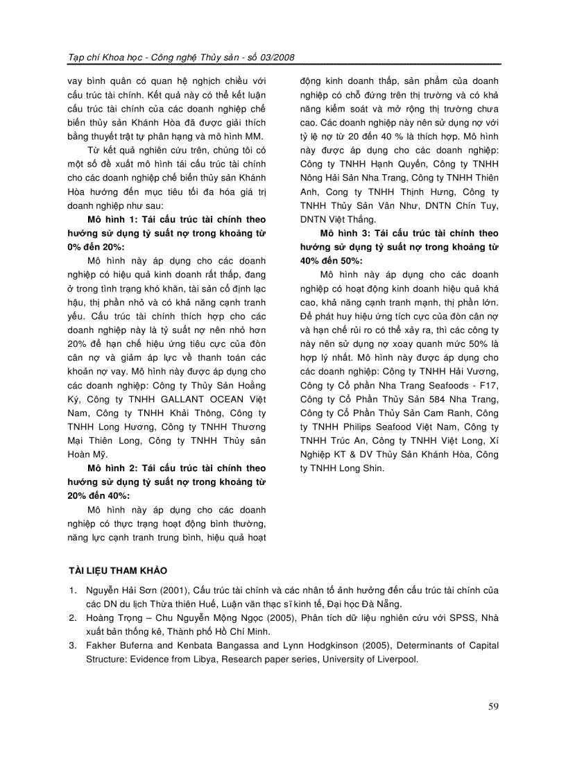 image for page Các nhân tố tác động đến cấu trúc hành chính của doanh nghiệp chế biến tỉnh Khánh Hòa