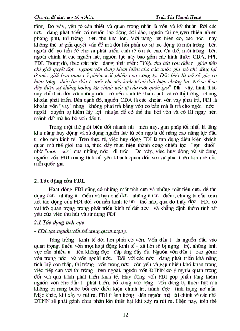 image for page Một số giải pháp chủ yếu nhằm nâng cao khả năng huy động và sử dụng có hiệu quả nguồn vốn đầu tư trực tiếp nước ngoài tại Hà Nội giai đoạn 2001 2010