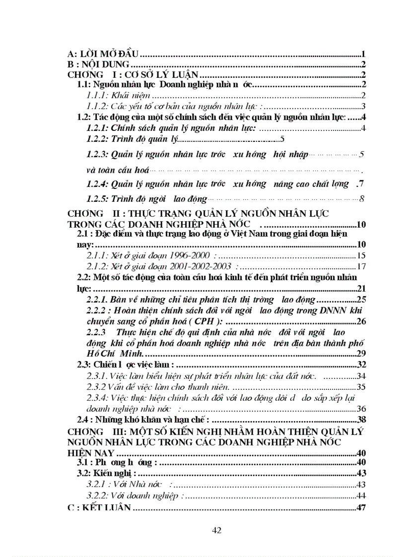 image for page Thực trạng quản lý nguồn nhân lực trong các doanh nghiệp nhà nước
