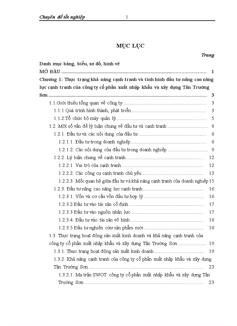 image for page Thực trạng và giải pháp đầu tư nâng cao năng lực cạnh tranh ở công ty cổ phần xuất nhập khẩu và xây dựng Tân Trường Sơn