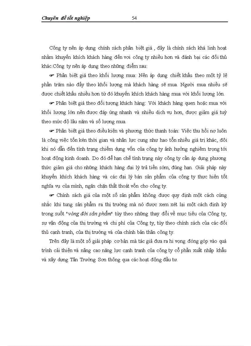 image for page Thực trạng và giải pháp đầu tư nâng cao năng lực cạnh tranh ở công ty cổ phần xuất nhập khẩu và xây dựng Tân Trường Sơn