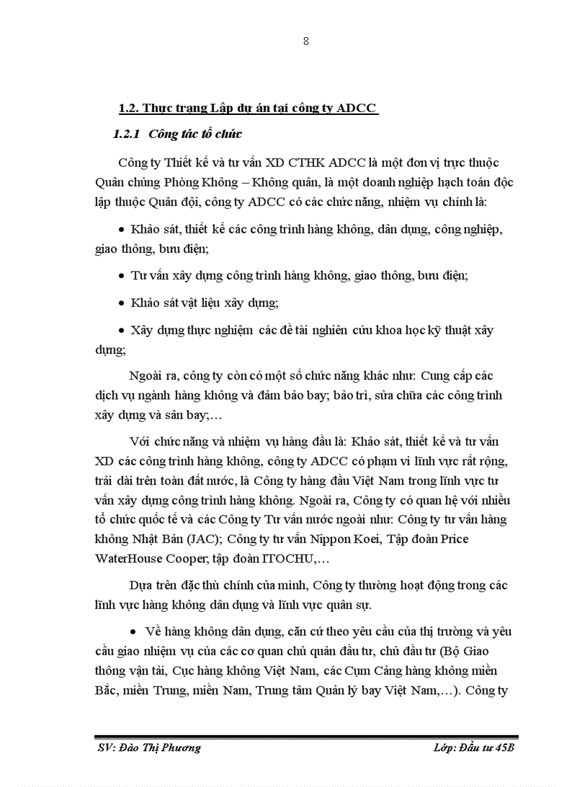 image for page Công tác Lập dự án tại công ty tư vấn thiết kế xây dựng công trình hàng không ADCC Nghiên cứu trường hợp dự án Xây dựng nhà ga hàng hóa cảng hàng không quốc tế Nội Bài