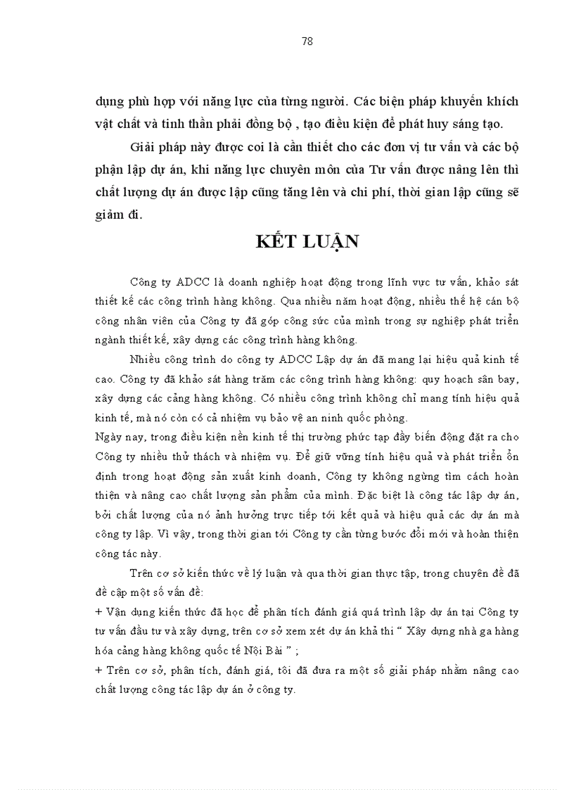 image for page Công tác Lập dự án tại công ty tư vấn thiết kế xây dựng công trình hàng không ADCC Nghiên cứu trường hợp dự án Xây dựng nhà ga hàng hóa cảng hàng không quốc tế Nội Bài