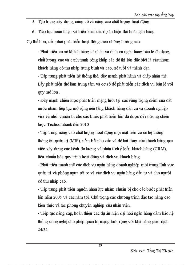 image for page Báo cáo thực tập tại Ngân hàng Thương mại Cổ phần Kỹ thương Việt Nam Techcombank