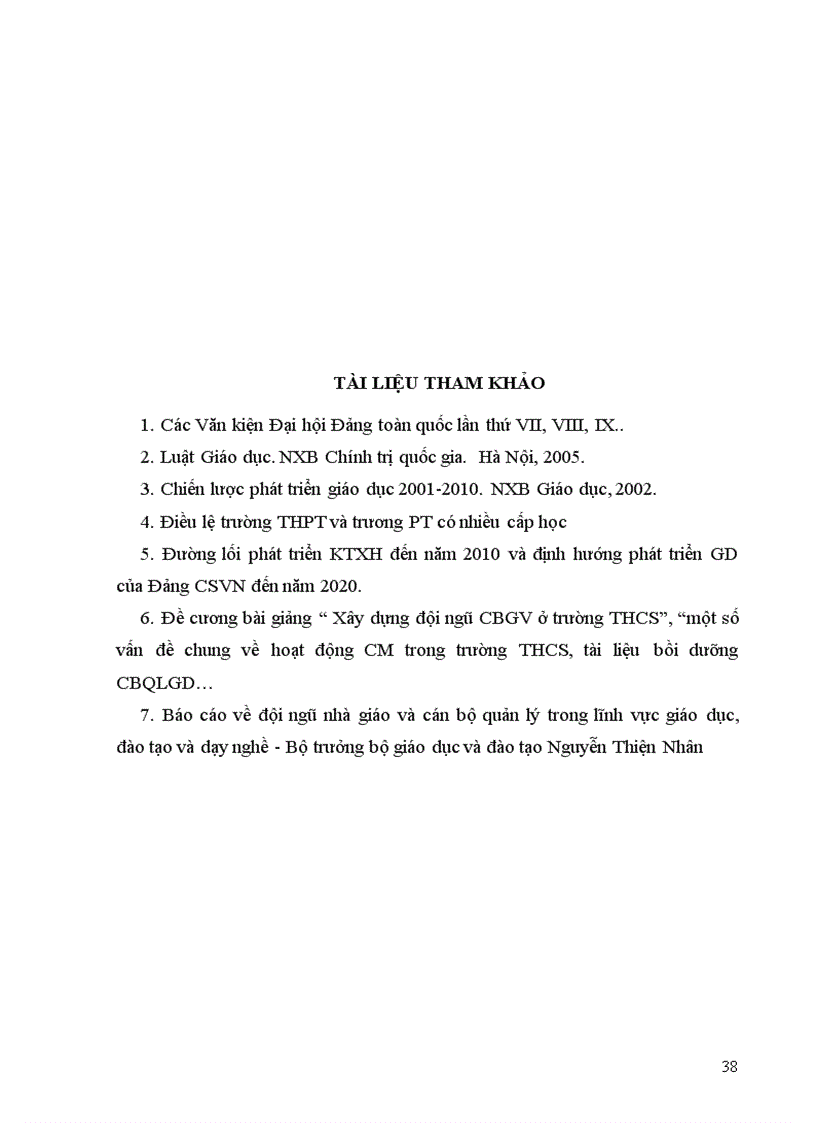 image for page Một số biện pháp xây dựng đội ngũ giáo viên của Hiệu trưởng trường THCS Nguyệt Đức Thuận Thành