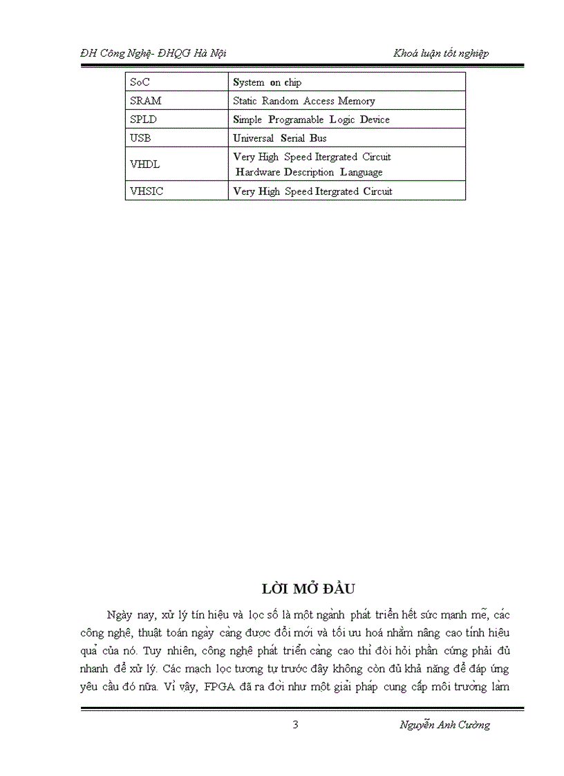 image for page Thực hiện bộ lọc fir trên chíp fpga
