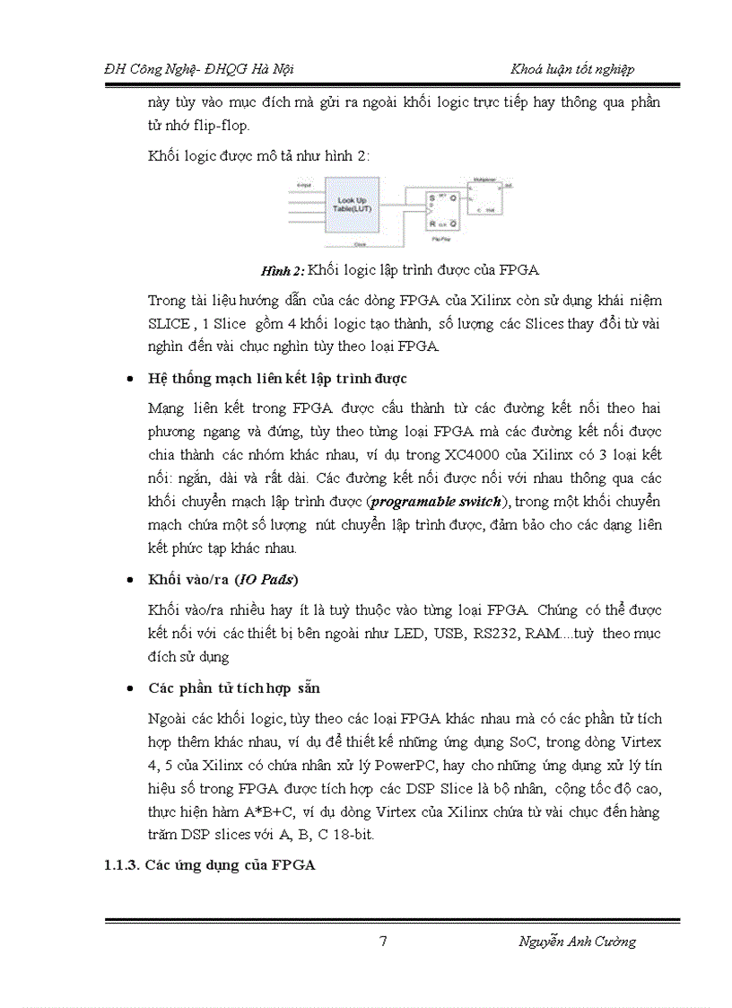 image for page Thực hiện bộ lọc fir trên chíp fpga