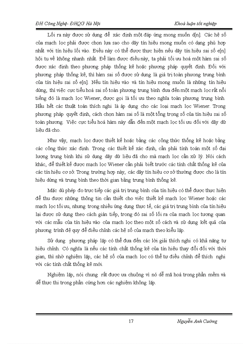 image for page Thực hiện bộ lọc fir trên chíp fpga