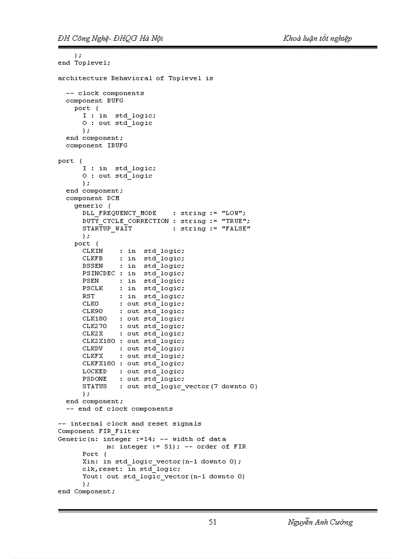image for page Thực hiện bộ lọc fir trên chíp fpga