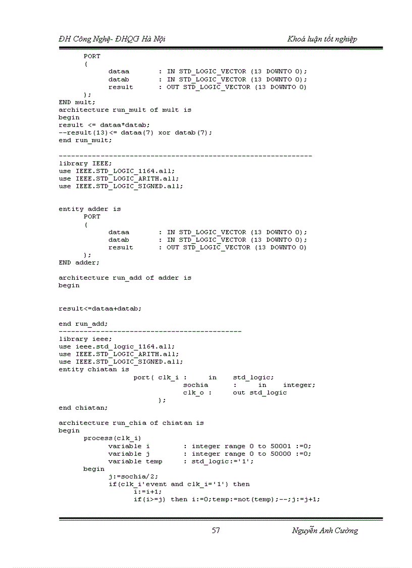 image for page Thực hiện bộ lọc fir trên chíp fpga