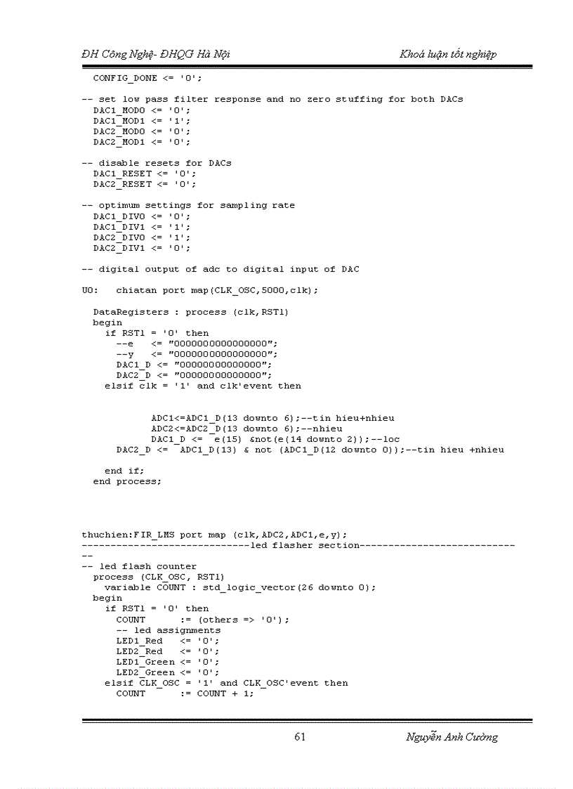 image for page Thực hiện bộ lọc fir trên chíp fpga