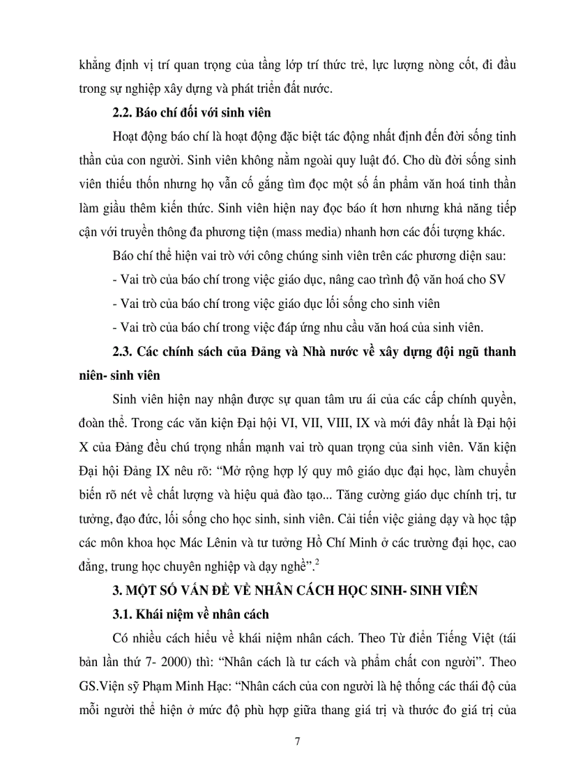 image for page Báo chí với quá trình hình thành nhân cách giáo dục cho học sinh sinh viên