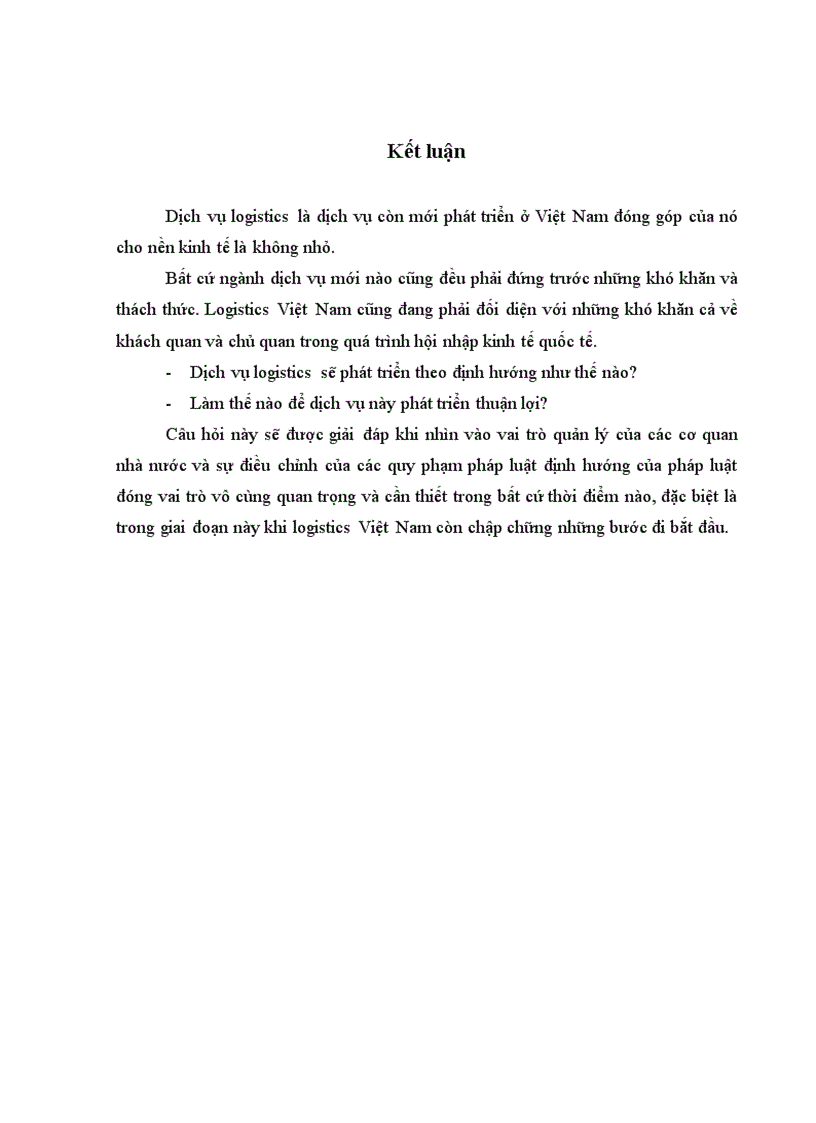 image for page Pháp luật về dịch vụ logistics