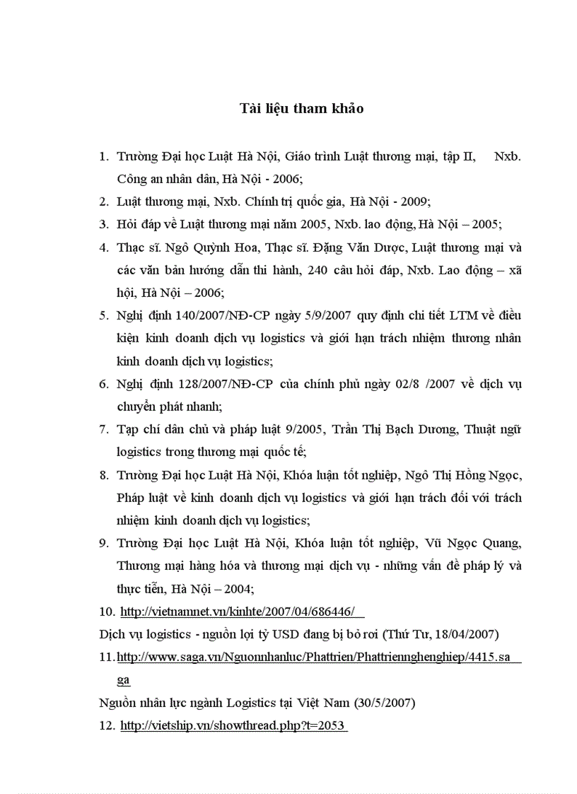 image for page Pháp luật về dịch vụ logistics