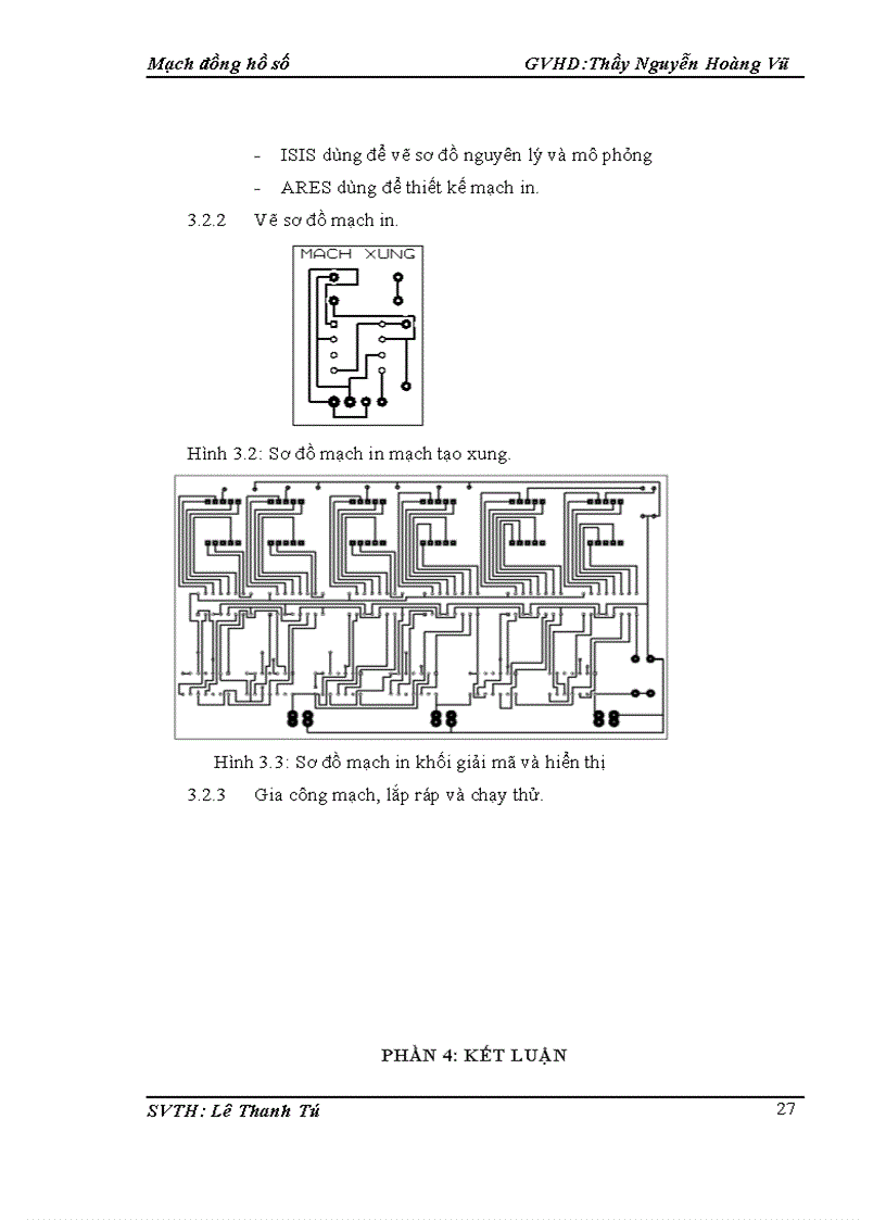 image for page Thiết kế và Thi công mạch đồng hồ số dùng 7490