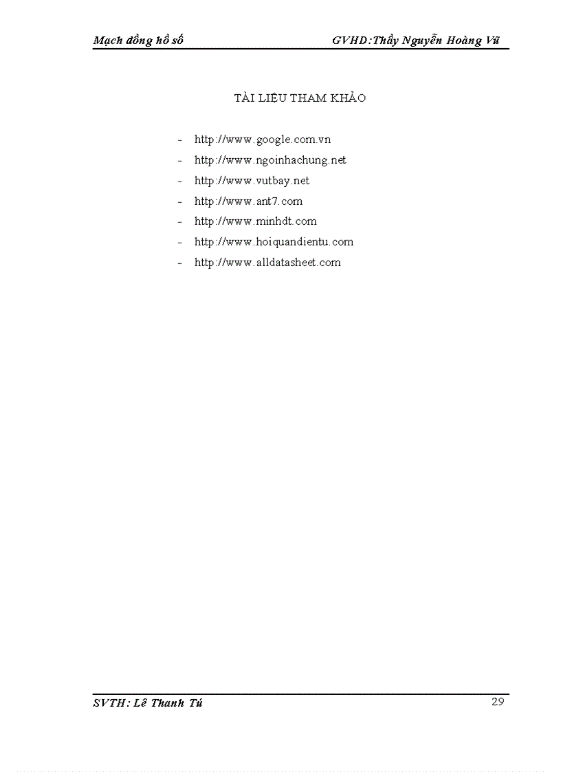 image for page Thiết kế và Thi công mạch đồng hồ số dùng 7490