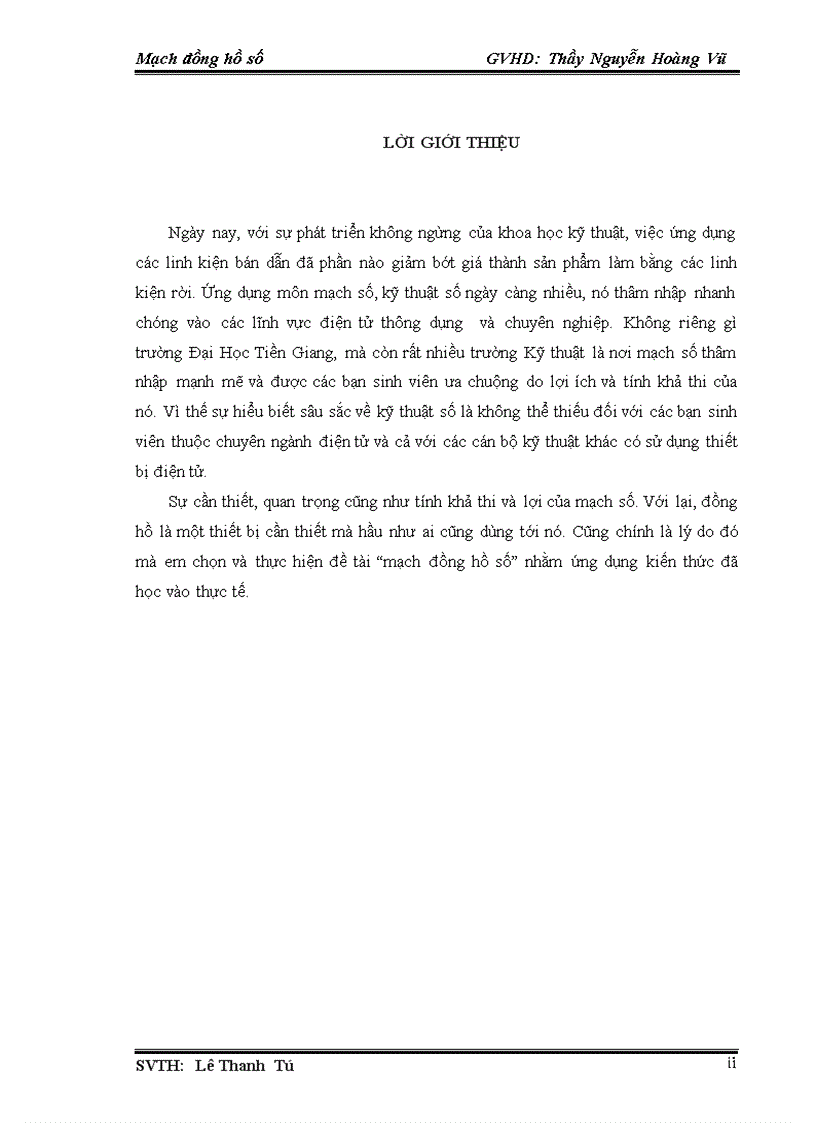 image for page Thiết kế và Thi công mạch đồng hồ số dùng 7490