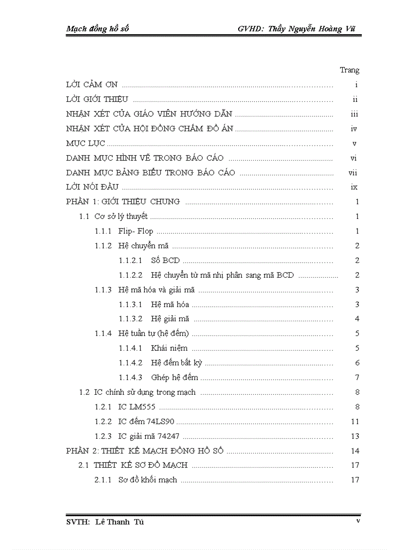 image for page Thiết kế và Thi công mạch đồng hồ số dùng 7490