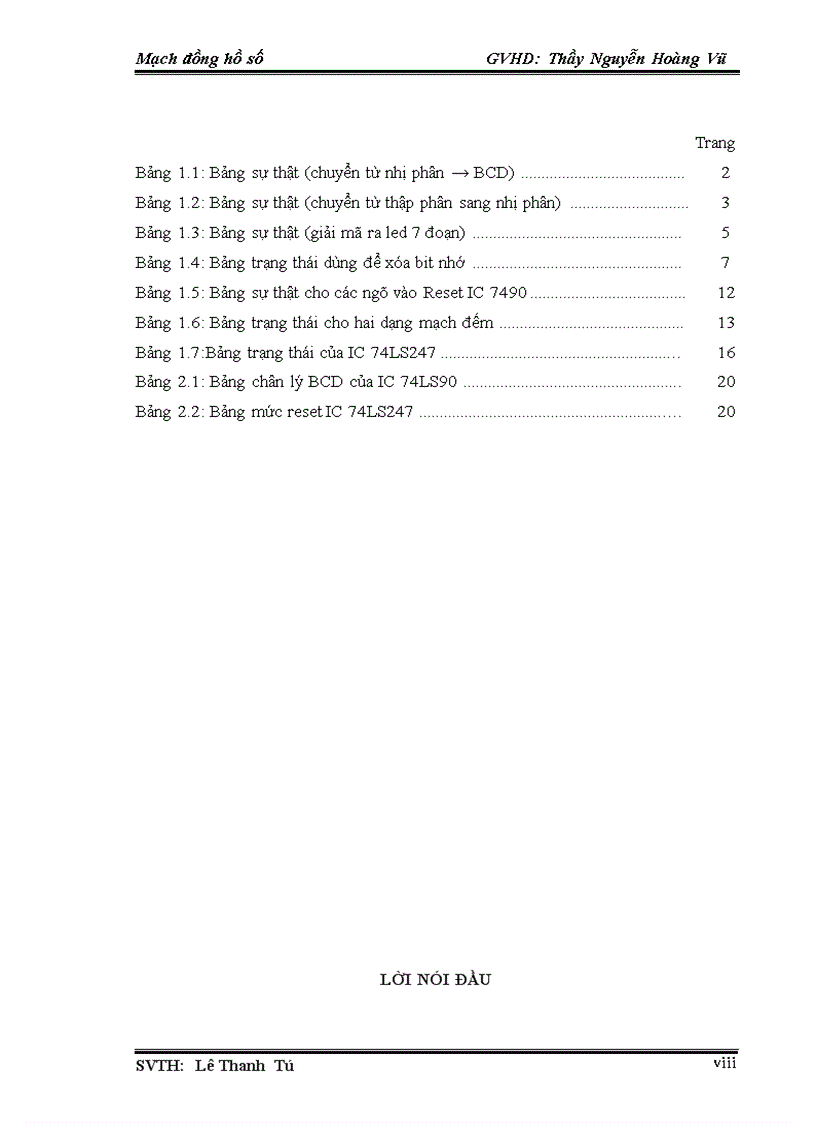 image for page Thiết kế và Thi công mạch đồng hồ số dùng 7490