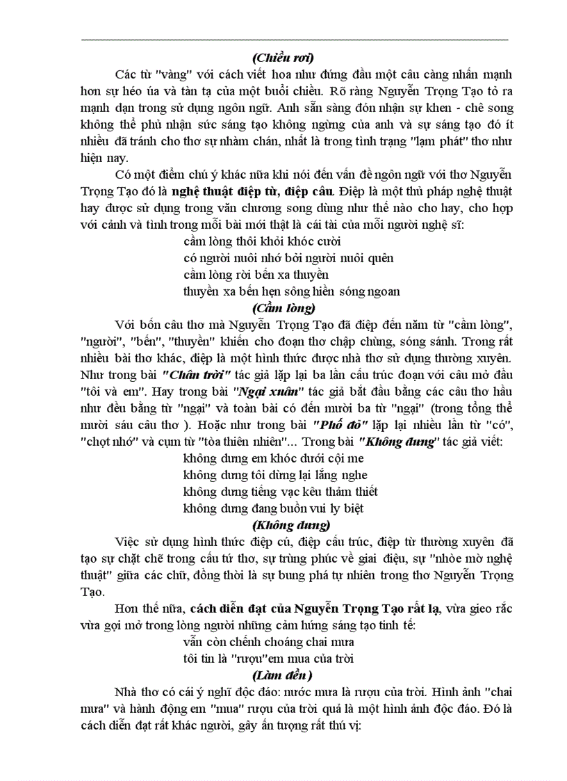 image for page Hình tượng thơ và quan niệm nghệ thuật về con người trong thơ Nguyễn Trọng Tạo