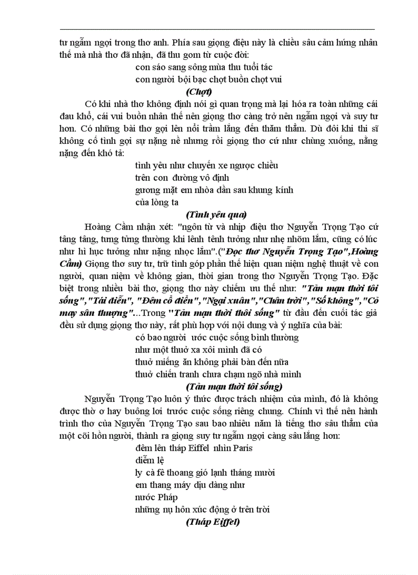 image for page Hình tượng thơ và quan niệm nghệ thuật về con người trong thơ Nguyễn Trọng Tạo