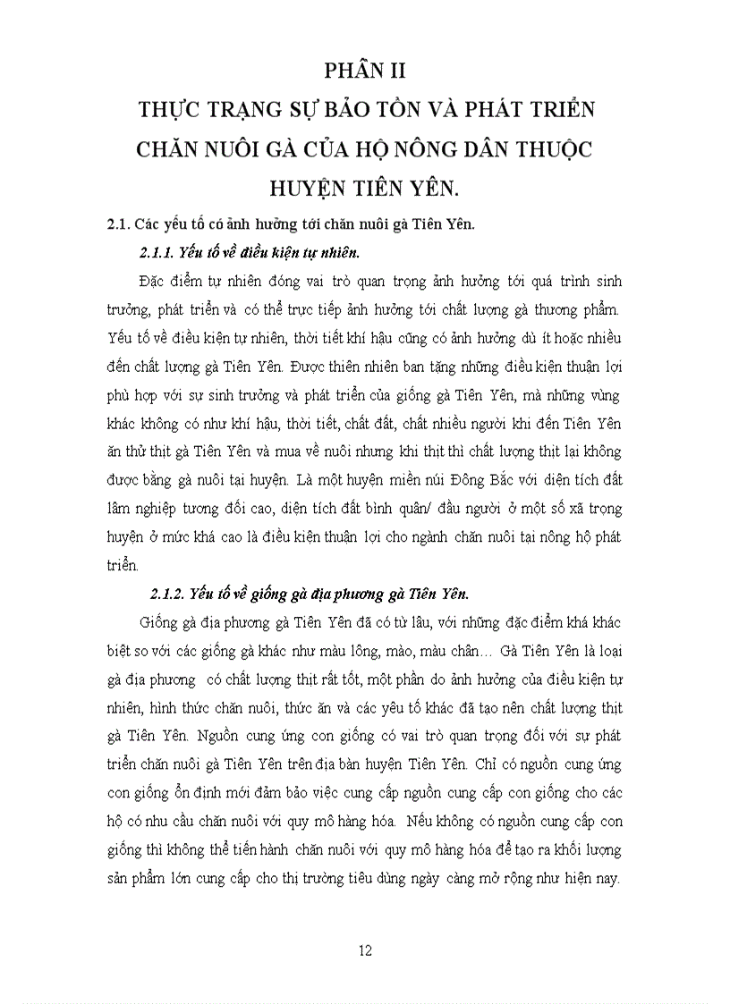 image for page Tìm hiểu sự phát triển chăn nuôi và bảo tồn giống gà Tiên Yên ở các nông hộ thuộc huyện Tiên Yên tỉnh Quảng Ninh