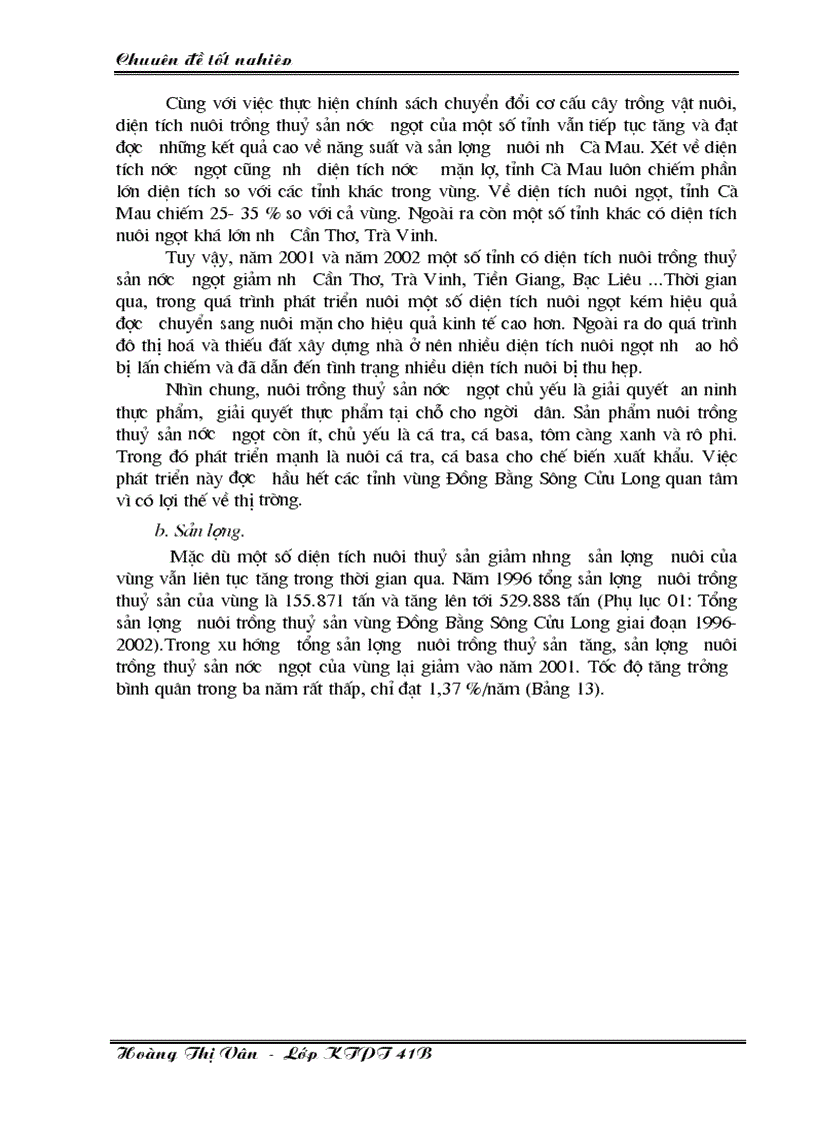 image for page Thực trạng và một số giải pháp chủ yếu phát triển nuôi trồng thuỷ sản vùng Đồng Bằng Sông Cửu Long đến năm 2010