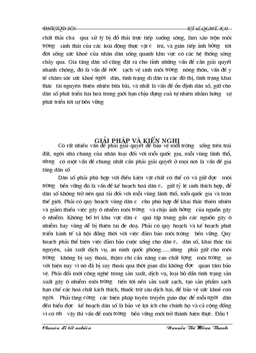 image for page Bước đầu nghiên cứu mối quan hệ giữa sự gia tăng dân số và vấn đề bảo vệ môi trường khảo sát thực địa trên địa bàn tỉnh Hà Nam