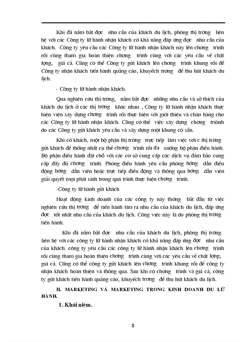 image for page Vấn dụng các chính sách marketing trong kinh doanh du lịch lữ hành ở Chi nhánh công ty du lịch và dịch vụ hồng gai tại Hà Nội